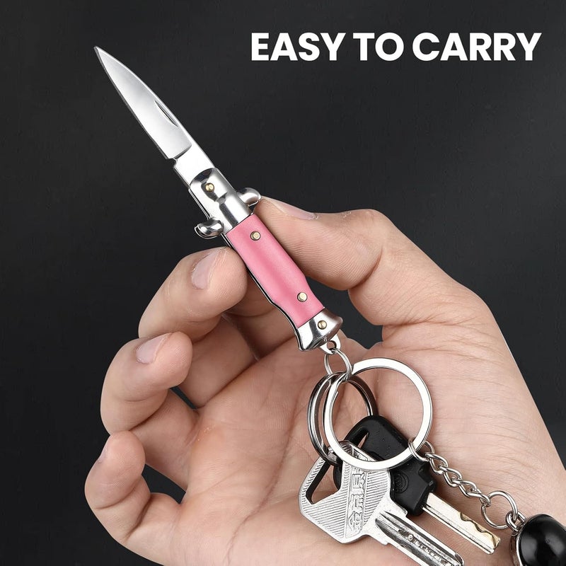 FUNBRO Small Pocket Knife, Cool Knives Box Cutter for Women (Pink) - Image 5